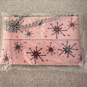 Harveys Pink Starburst Coin Purse with Silver Chain
